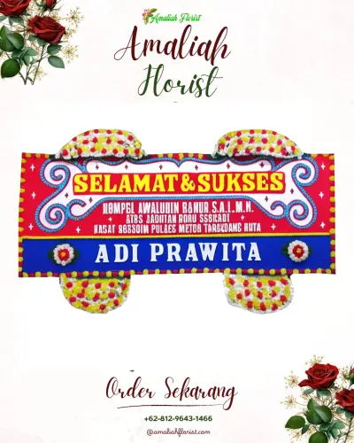Karangan Bunga Ucapan Selamat di Lowa
