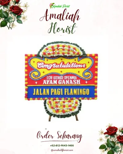 Bunga Papan Congratulation di Lowa